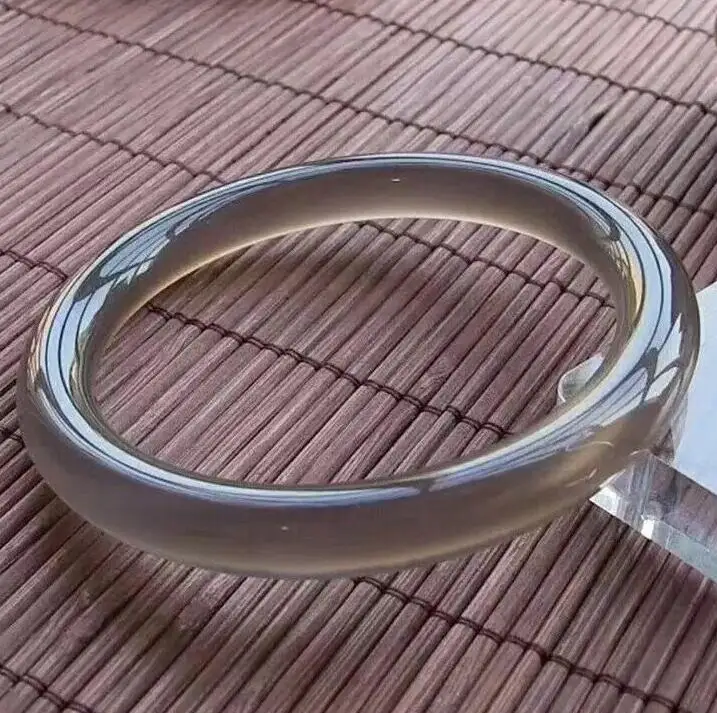 Handmade 100% Natural Icy bright pink white stone Bangle Bracelet jadeite | Украшения и аксессуары