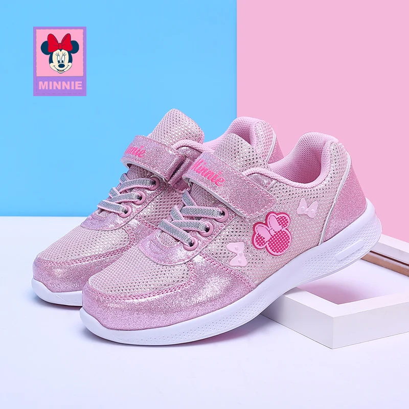 

Disney children's shoes girls cute Minnie new autumn comfortable breathable fashion casual children's sports shoes size 31-37