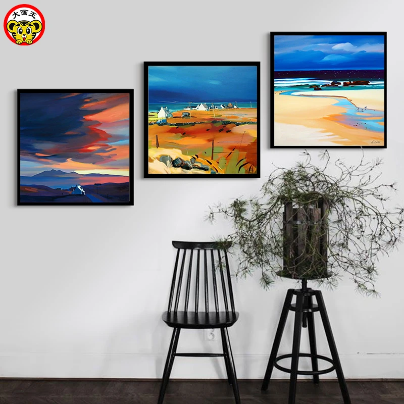 Kaufen Malerei durch zahlen kunst farbe durch zahl abstrakte sky Sunset Dekorative gemälde manuelle Digitale Malerei Färbung diy ziehen pictu