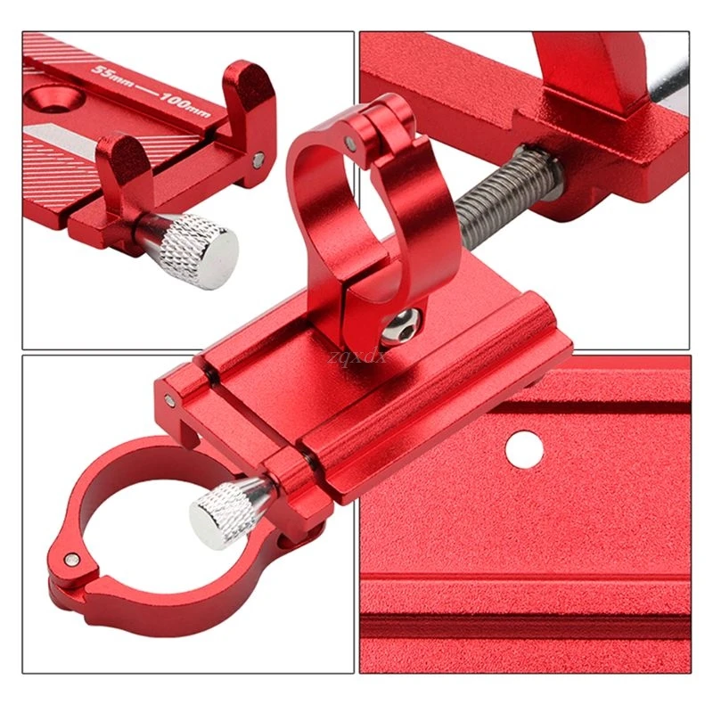  Aluminium Legierung Fahrrad Telefon Halter Motorrad Lenker Halterung für 35-62 