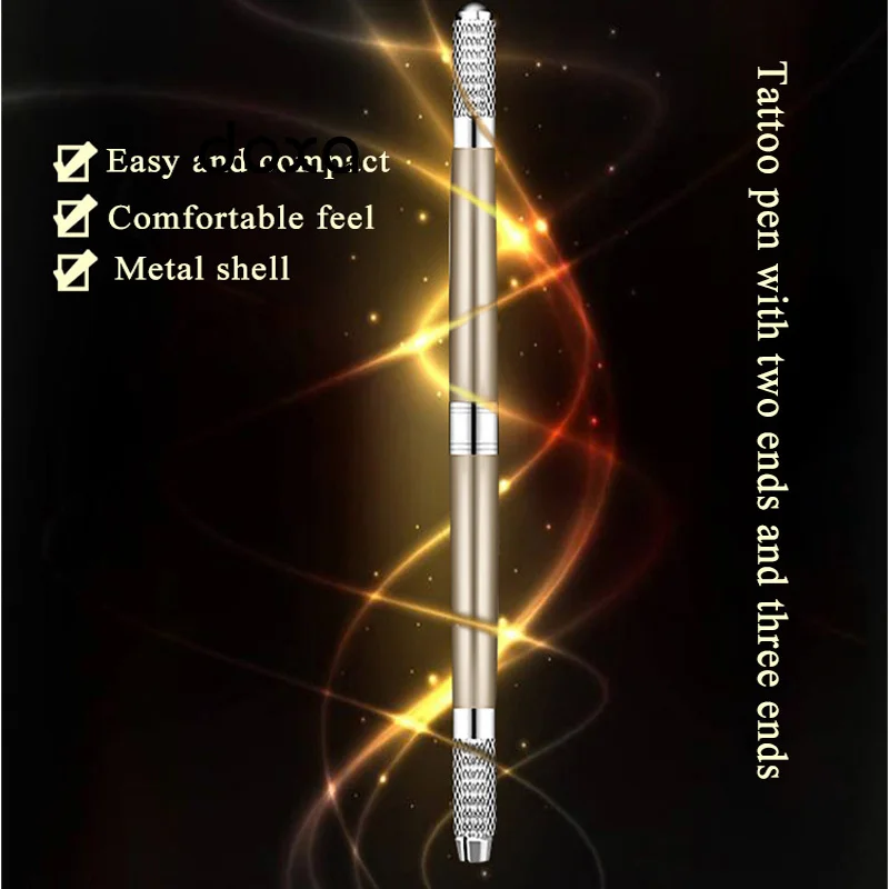 

Three Hand-made Pen Embroidery Fog Pen Floating Eyebrow Pen Embroidery Double-headed Hand-made Pen