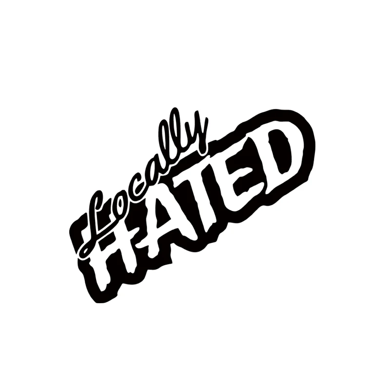 Locally Hated JDM Japanese Die Cut Vinyl Decal Sticker For Car Truck Motorcycle Window Bumper Wall Decor