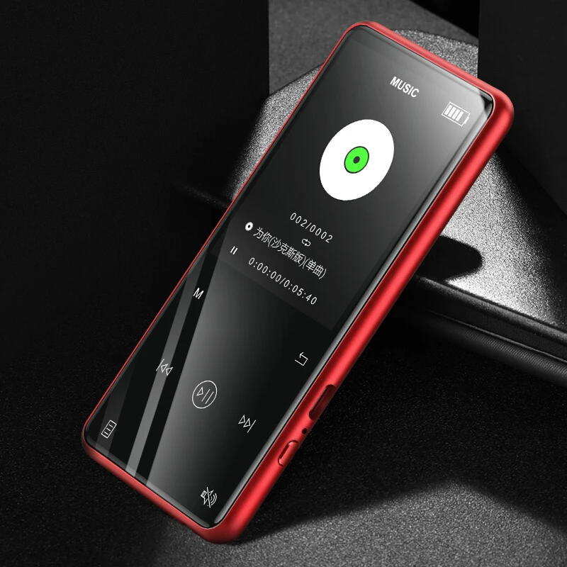 Yescool 8 Гб металлический Bluetooth MP3-плеер с сенсорной клавишей поддержка fm-радио электронная книга рекордер hifi аудио видео музыкальный плеер Спорт Walkman