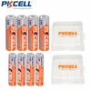 PKCELL 4Pcs AA Batteries 2500MWH+4Pcs 900MWH 1.6V NIZN AAA Rechargeable Battery NI-ZN Batterias with 2 Battery Holder Case Box ► Photo 1/5