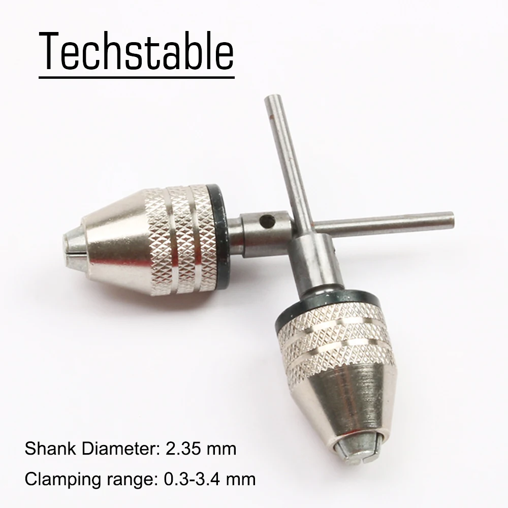 

Round handle three claw chuck 0.3~3.4mm Quick Change Adapter Drill Bit Converter Engraving Machine 2.35mm Connecting Shaft