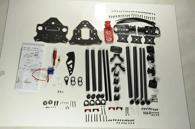 FPV HMF Y600 Y3 CF Tricopter Aircraft Frame Landing Gear Gimbal Mount