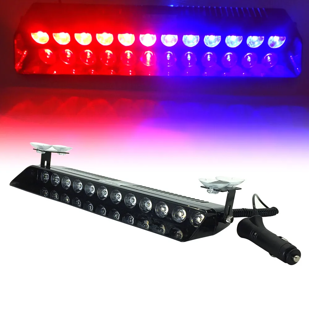 12 LED 36W S12 Car Vechicle Strobe Flash Emergency Light car Windshield