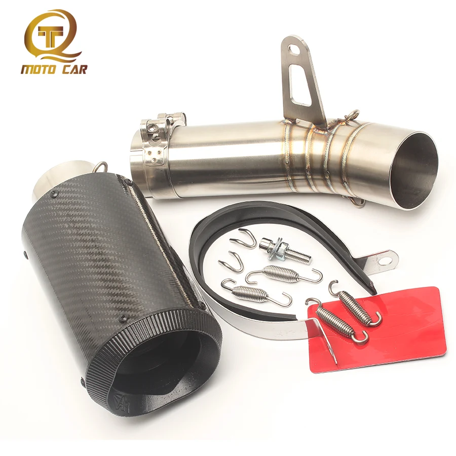 

Motorcycle Carbon Fiber Exhaust Pipe Full System Escape Exhaust Muffler Round for BMW 1000RR S1000RR 2010 2011- 2016 Motorbike
