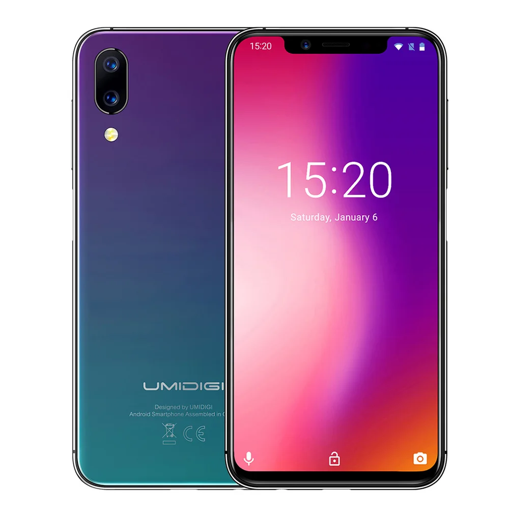 UMIDIGI One Pro 4G Smartphone 4GB RAM 64GB ROM 5.86 Inch Phablet Android 8.1 OS MTK6763 Octa Core 2.0GHz 3250mAh Mobile Phone