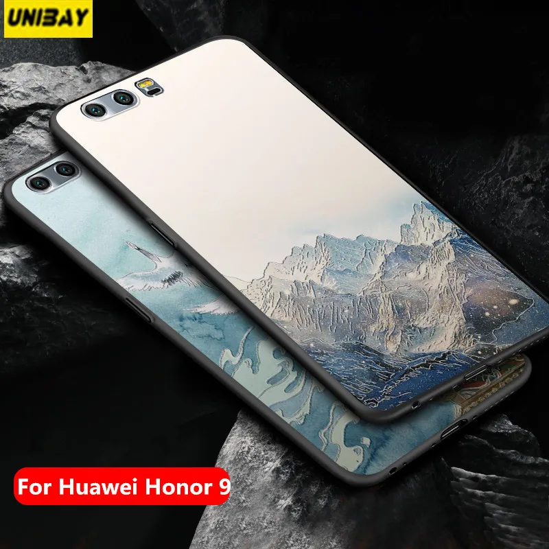 Чехол huawei honor 9 мягкий тонкий чехол Honor9 Lite 3D рельефный матовый для lite чехлы с