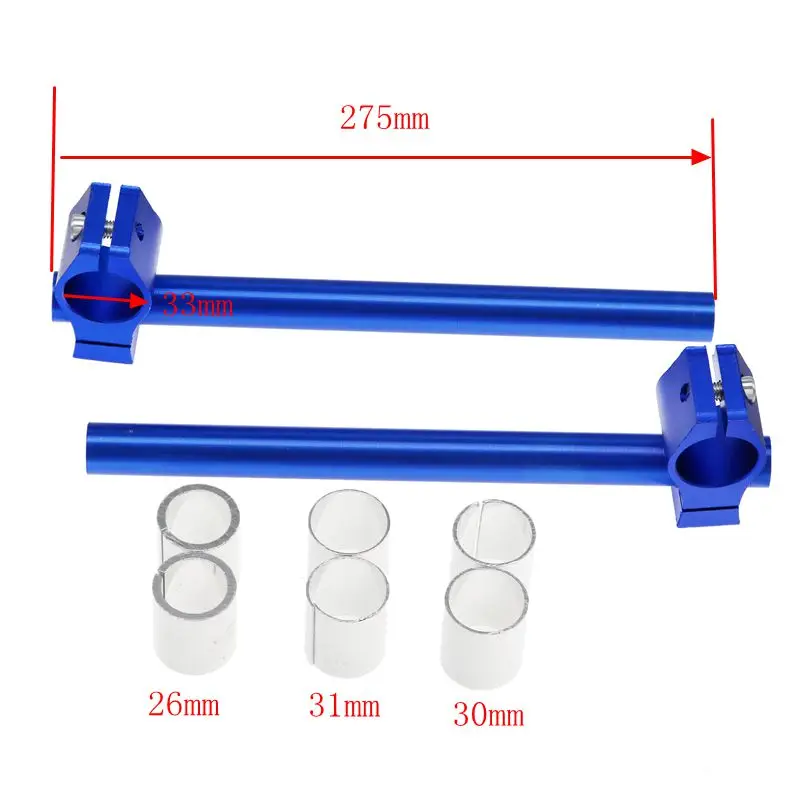 LMoDri Мотоцикл с ЧПУ руль регулируемый держатель на вилке кафе гонщик 26,30, 31 мм съемный руль и регулируемое движение