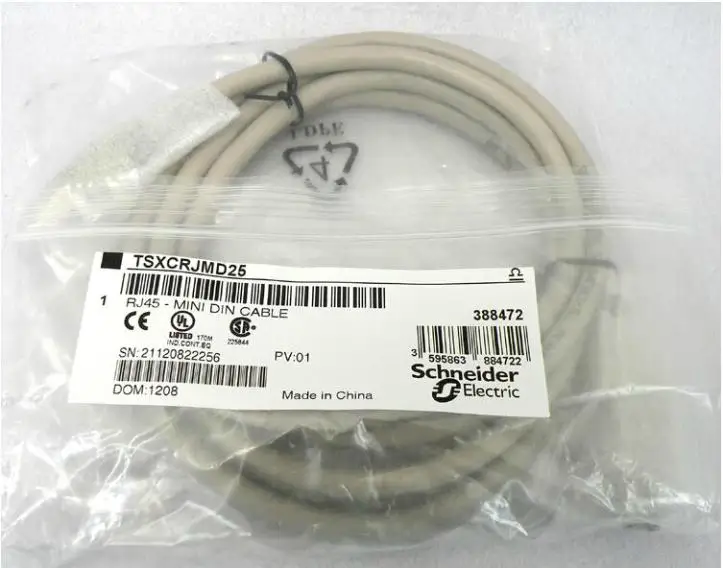 NEW For Schneider PLC Programming Cable TSXCRJMD25