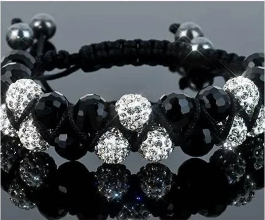 10 мм 3 шт./лот c56437 двухрядные белые кристаллы из глины микродиско паве шарик