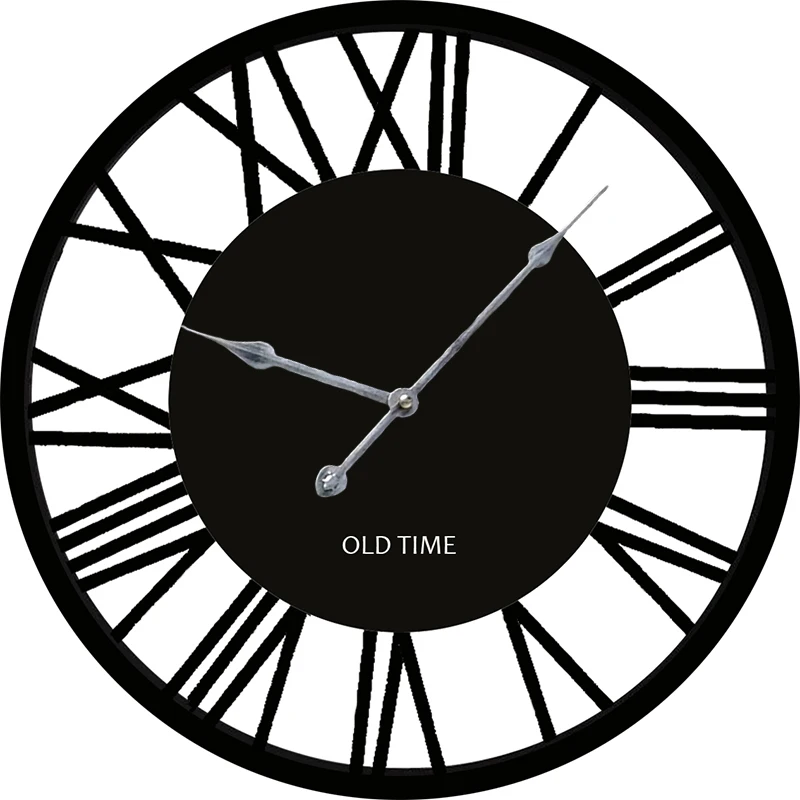 40 см Nordice круглые Настенные часы римская цифра бесшумные кафе Лофт отель Бар офисный Декор часы Гостиная Спальня украшение