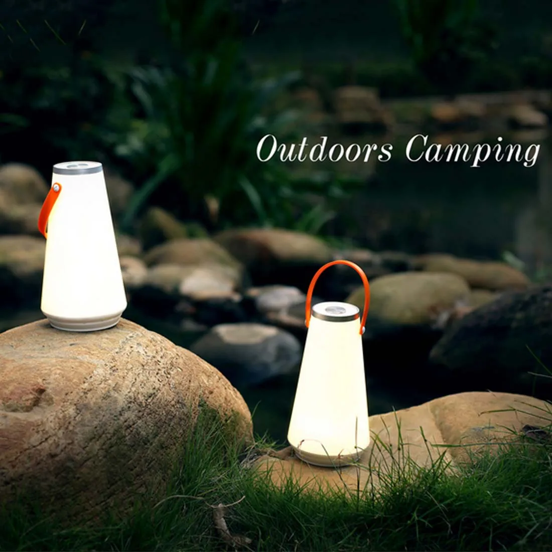

1Pc Wireless LED Home Night Light Table Lamp USB Rechargeable Touch Switch Portable Lanterns Outdoor Camping Emergency Light