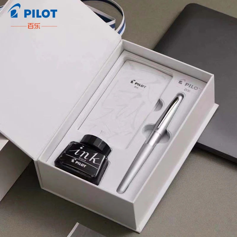 

Pilot JAPAN 88G MR1 gift Set ink metal fountain pen stainless steel FPMR1