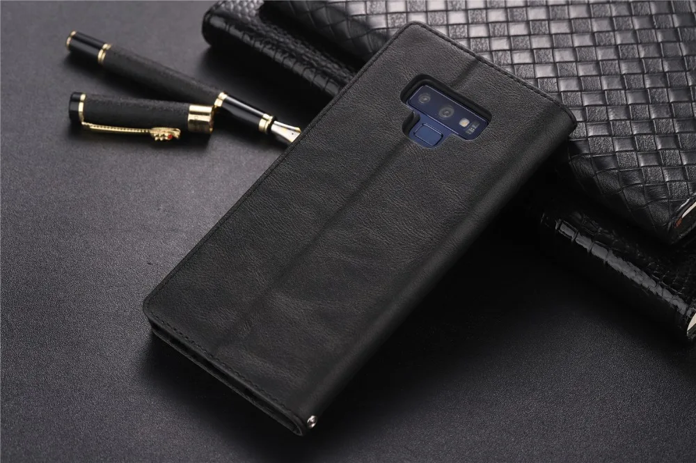Чехол для телефона для samsung Galaxy Note 9 задняя крышка Винтаж слот для карт памяти кожаный бумажник флип-кейсы для samsung Galaxy Note9 чехол для телефона