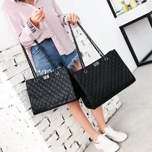 Женские Сумки из искусственной кожи в клетку, модные женские сумки на плечо с цепочкой, сумка-мессенджер, Женская дорожная сумка, женская сумка