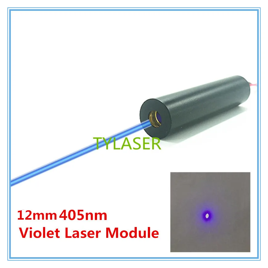 12 мм 405nm стеклянные линзы 50 мВт 100 мВт 200 мВт синий лазерный модуль промышленного класса тилазеры