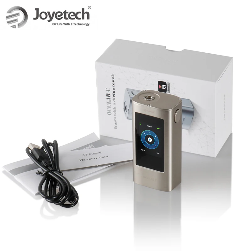 

Joyetech Ocular C Touchscreen 150W TC Box MOD 2G memory capacity Powered by dual 18650 batteries Temperature Control Mode mod
