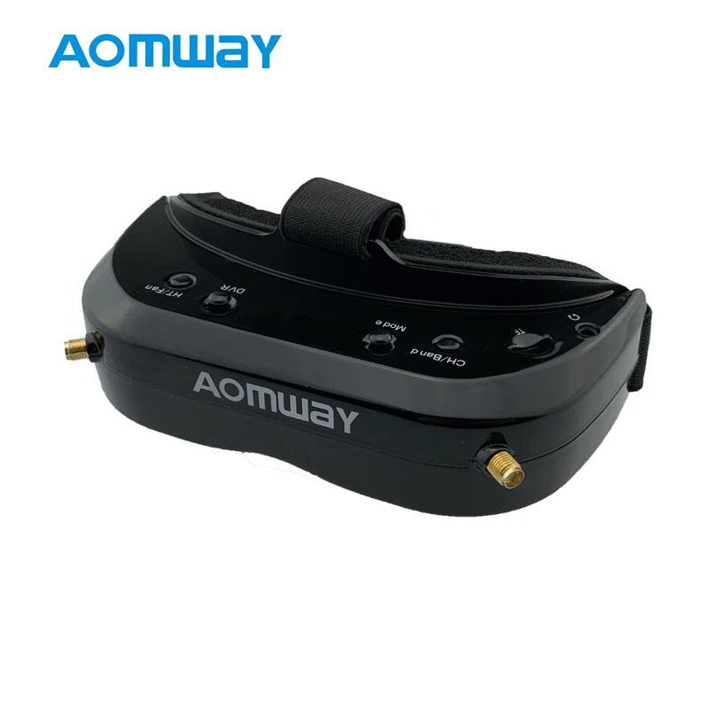 Новинка 2019 года видеогарнитура Aomway Commander V1S 2D 3D 64CH 5 8G FPV с поддержкой HDMI 720p DVR Headtracker