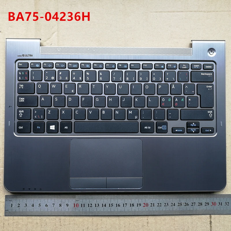 

New laptop keyboard with touchpad palmrest for Samsung 13.3" np 542u3x 540u3c 540U3X 540U3B NW NE BA75-04236H/