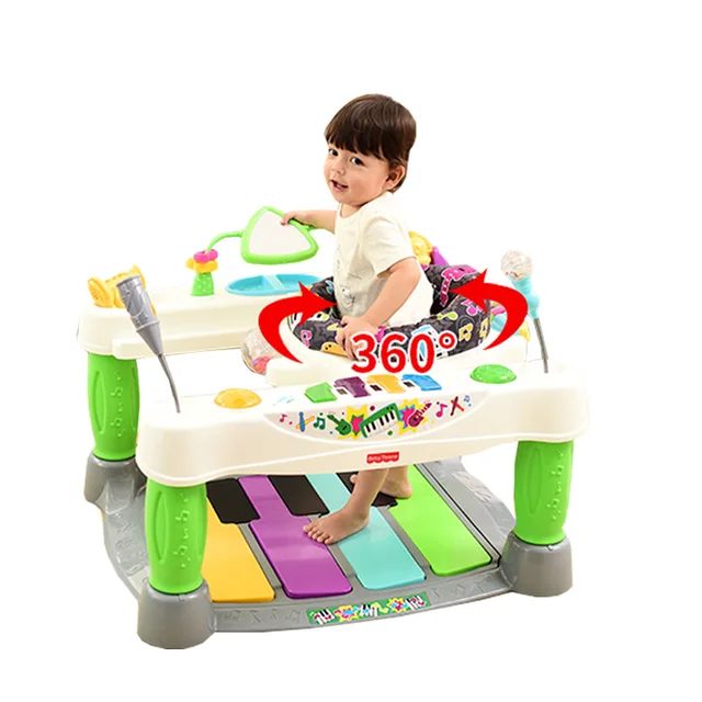 BABYTHRONE piano musical baby walker, anti rollover child walker, toddler walker with piano
