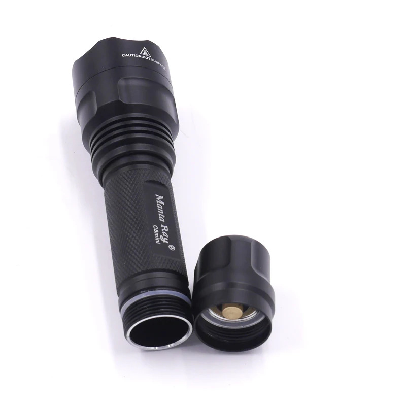 Светодиодный фонарь manta ray C8mini cree XP-L HI V3-1A 6500k для самозащиты, походный светильник для велосипеда