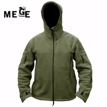 Мега мен уличная зимняя флисовая куртка с капюшоном, термальная дышащая армейская верхняя одежда в стиле милитари для мужчин и женщин Кемпинг Пешие прогулки