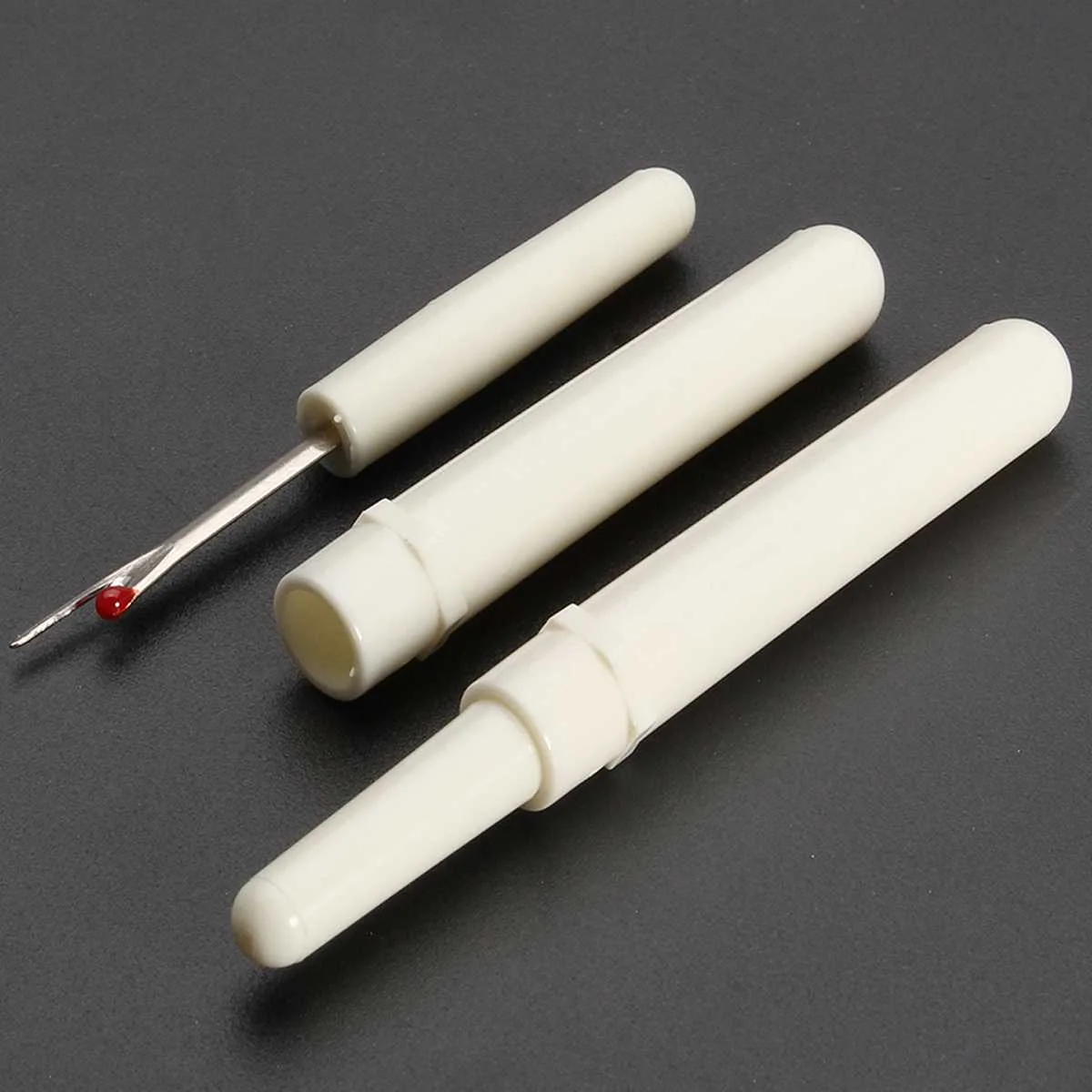 

2pcs 8cm Handle Seam Ripper Quick Stitch Unpicker Thread Cutter Sewing Tool beige Crossstitch Accessories