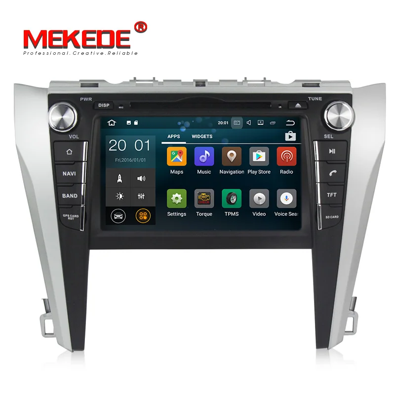 PX3 Android7.1 Quad core HD экран 1024*600 Автомобильный мультимедийный плеер для Toyota camry2015 с gps