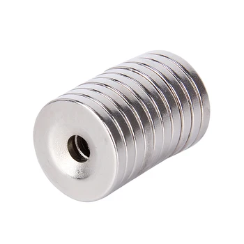 

10pcs 20 x 3 mm Hole 5mm N35 Super Strong Permanet Round Neodymium Countersunk Ring Magnet 20mm x 3 mm Rare Earth Magnets 20*3