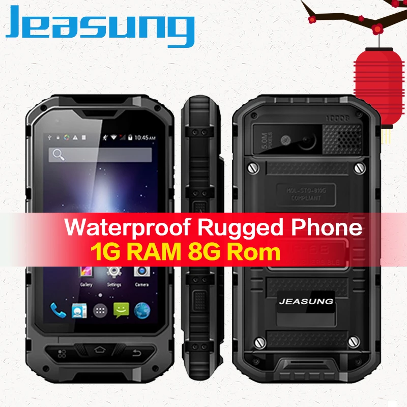 Jeasung A8 3G 4inch Rugged Smartphone, Quad Core MTK6580, Android 4.4 1/8GB, 3000mAh Battery mobile phone