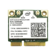Для Intel mediino wireless-N 2200 2200BNHMW 802.11b/g/n 300 Мбит/с 2x2 Wi-Fi карта
