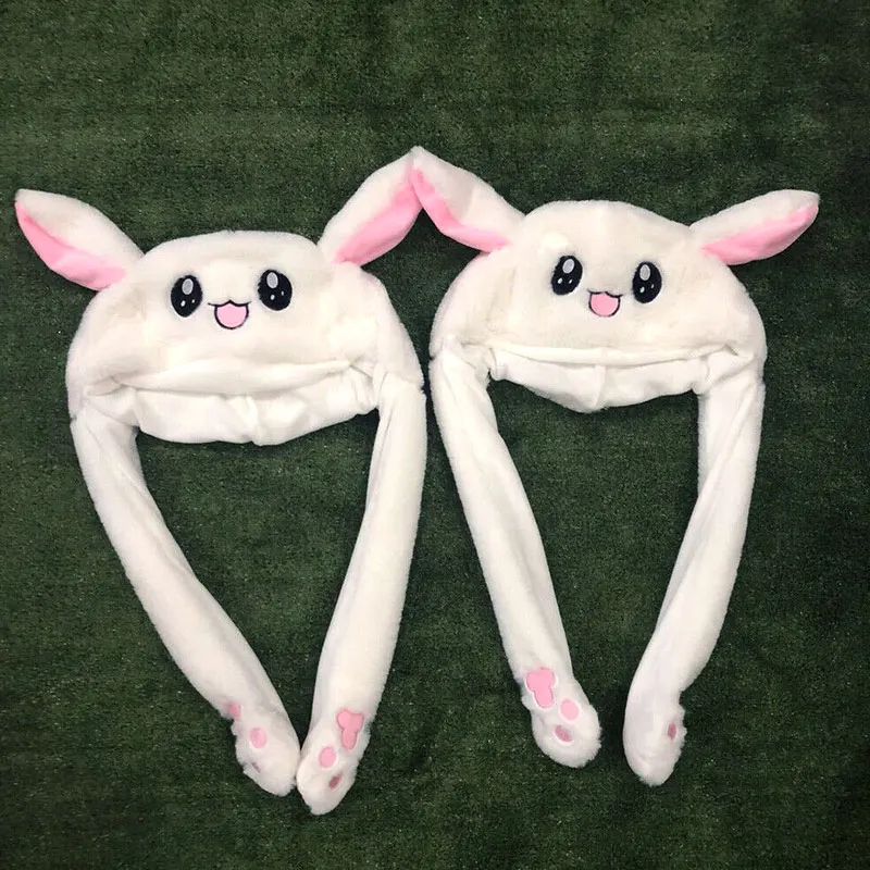 

Rabbit Ear Hat Can Move Airbag Magnet Cap Plush Toy Gifts 19ing
