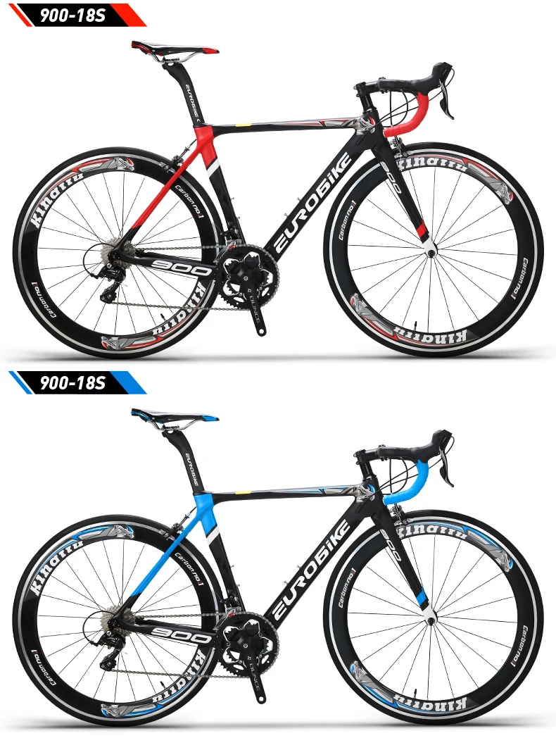 Flash Deal EUROBIKE 50CM Carbon Frame   700C Racing BicycleEurobike 18 Speed Road Bike 4