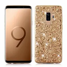 For Samsung Galaxy S10 S9 S8 Plus S7 Edge Case Silicon Bling Glitter Crystal Sequins Soft TPU Cover Fundas For Note 8 9 10 Plus