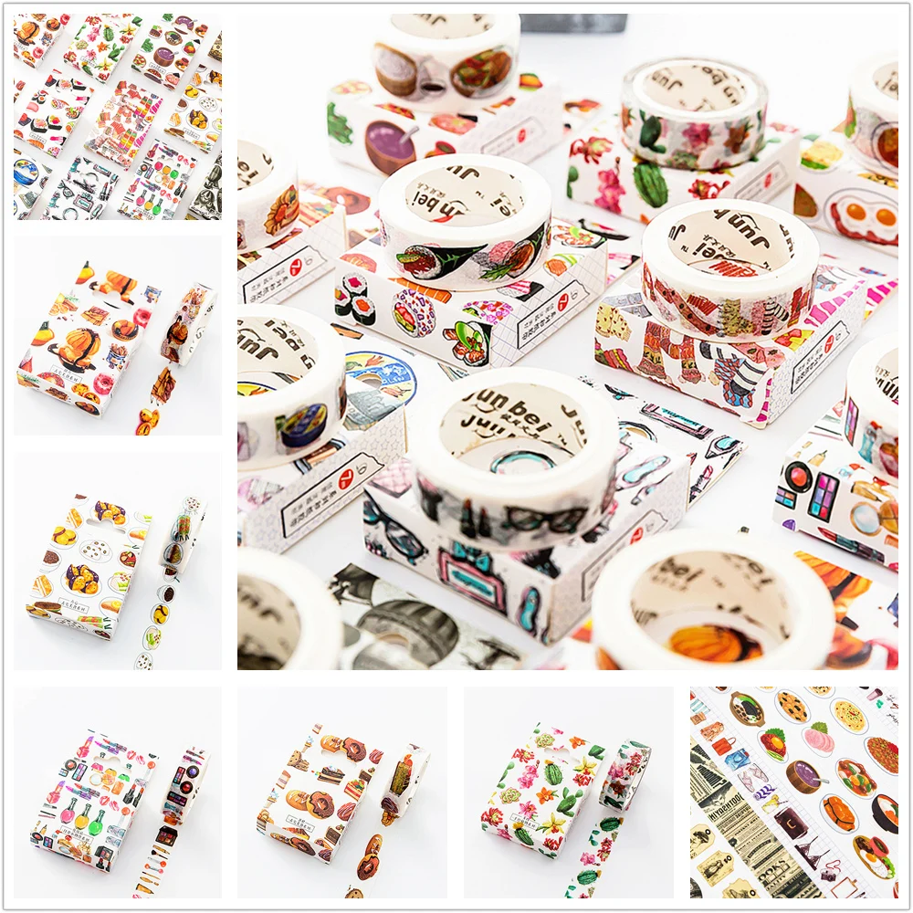 

Little Things Stationery Stickers Decoration Roll Diy Washi Decorative Sticky Paper Masking Tape Self Adhesive Tape Scrapbook
