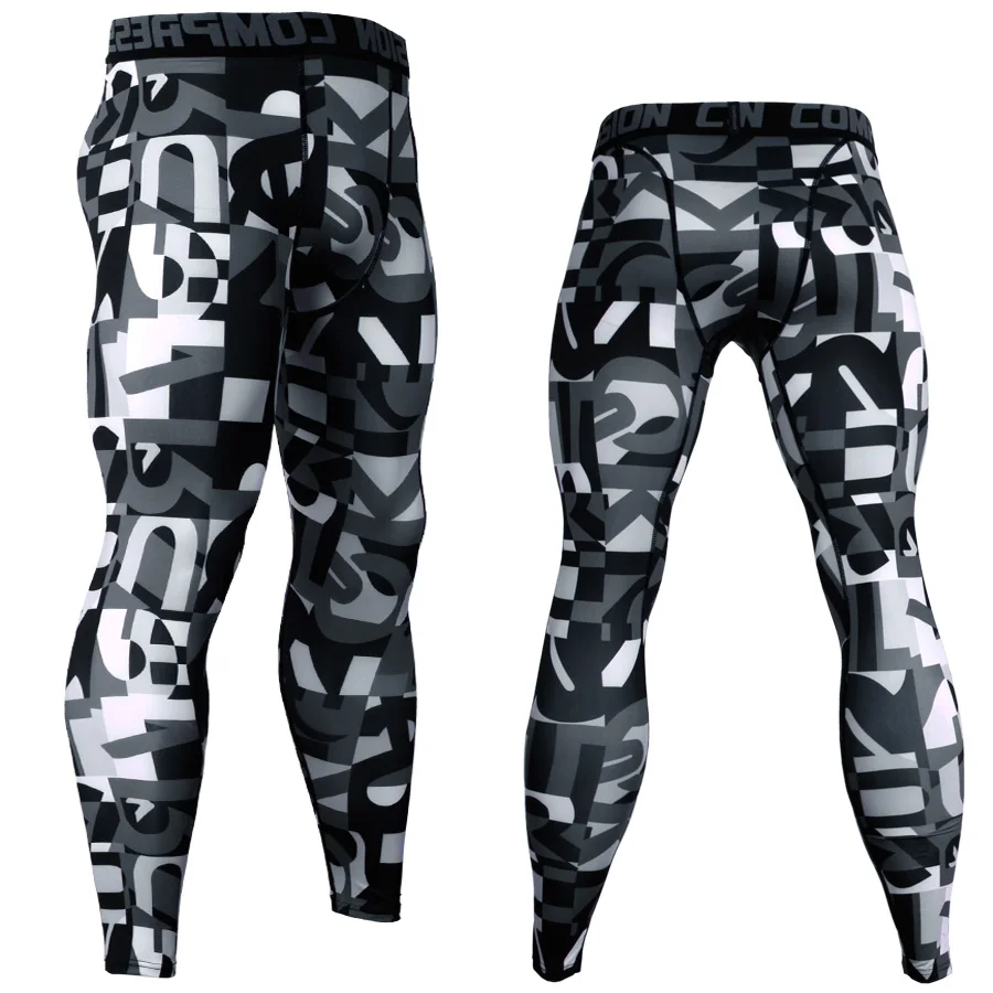 Men Compression Tights Pants Camouflage Sport Running Pants Lycra Skinny Leggings Gym Soccer Jogging Fitness Jogger,mens sports pants