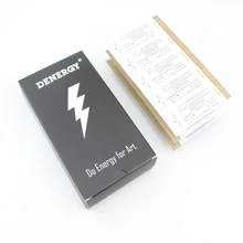 Denergy Pro Качество 20 шт./кор. иглы татуировки картридж 0,25 мм круглый вкладыш для контурной татуировки