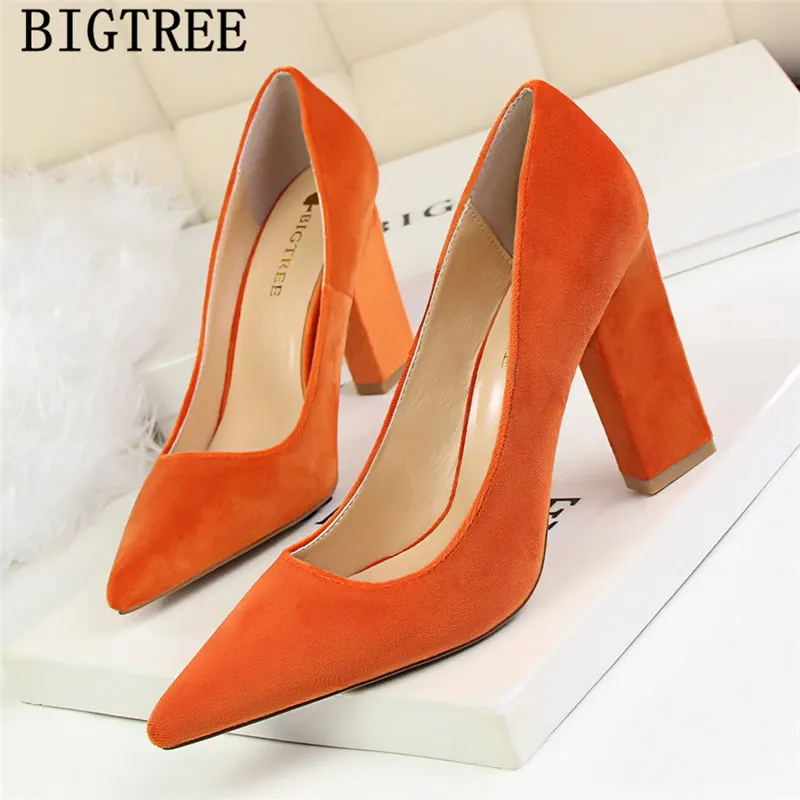 thick heel elegant shoes women pumps fetish high heels bigtree shoes black heels green shoes for women wedding heels ayakkabi thick heel elegant shoes women pumps fetish high heels bigtree shoes black heels green shoes for women wedding heels ayakkabi