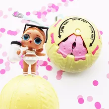 1Pc Confetti Pop LOL Dolls in Ball Toys 10cm 3 Series Baby Tear Open Color Change Action Figures Girls Best Birthday Gifts
