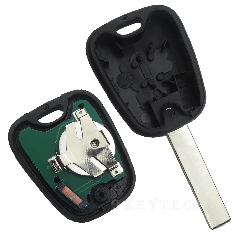 OkeyTech 2 кнопки 433 МГц ID46 чип дистанционный ключ без ключа для Peugeot 307 Citroen C1 C3 сменный