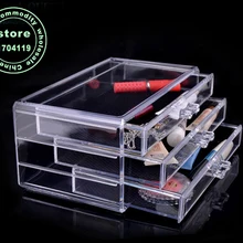 День матери подарок Глобальный прозрачный кристалл ящик Acry licjewelry макияж Органайзер коробка для хранения шеф-повара корзина