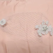 Отправка ручной сшиты аппликация алмаз пользовательских свадебное veil украшения посвященный d874