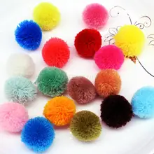 500 шт 18-25 мм помпон ручной работы Poms пряжа шарики/украшение поставки-смешанные цвета