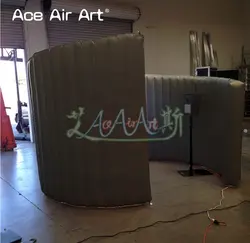 Bespoke черная воздушная спираль/Спиральная надувная фотостудка, спиральная складная палатка без фонарей от Ace Air Art