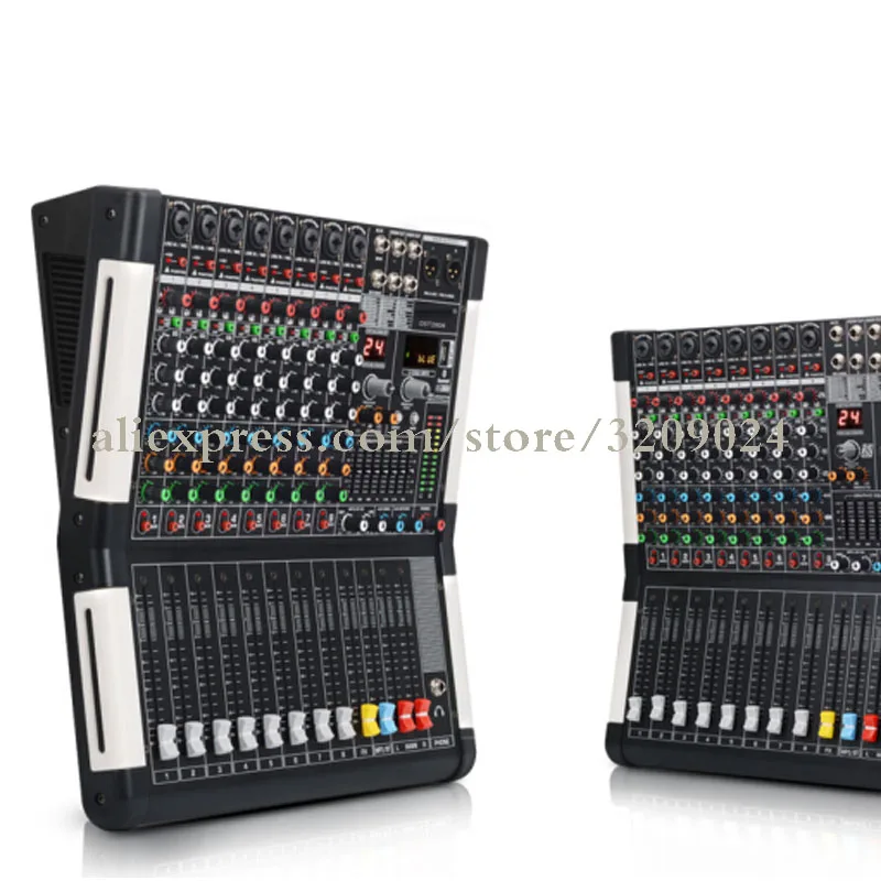US $379.05 Digital Reverberation Stage Live Broadcast KTV Conference Microphone Wedding Professional Audio Suite Bluetooth 8 Channel Mixer