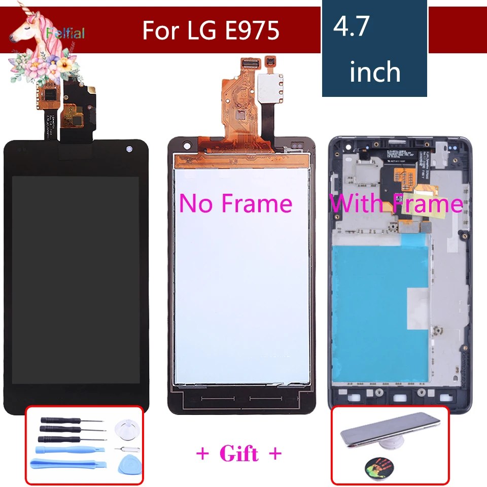 10 шт./лот Дисплей для LG E975 Сенсорный экран планшета Optimus G ЖК-дисплей LS970 F180 E971 E973