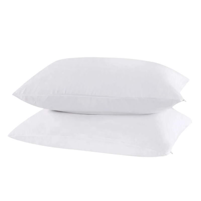 

pillow case Terry Waterproof Protector Dust Mite Bacteria Allergy Control Bed Bug Proof Pillowcase Home Hotel Pillow Case 2 pcs